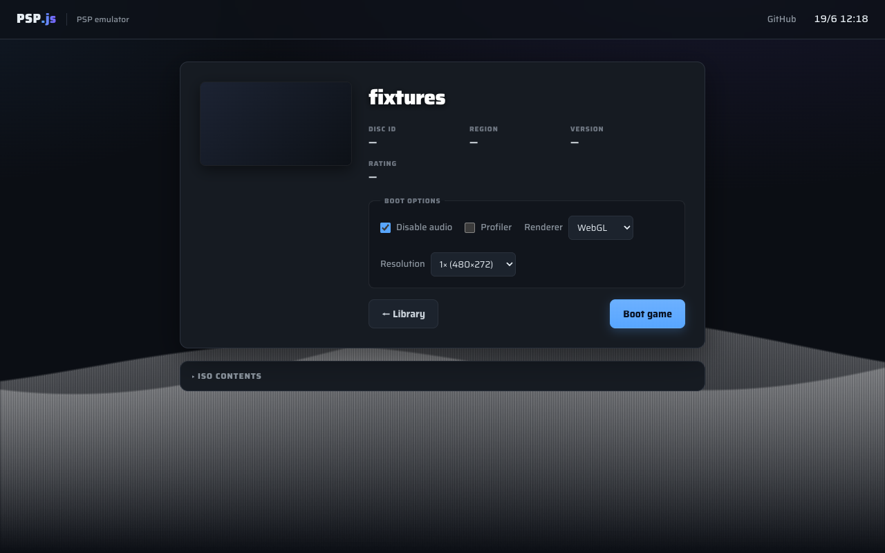The boot-options screen
